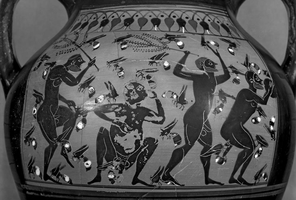 Apicoltura in Grecia, anfora del V sec. a.C.